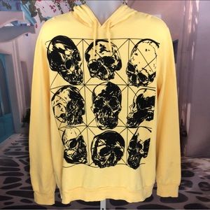 NWT Urban Outfitters Skull Graphic Hoodie